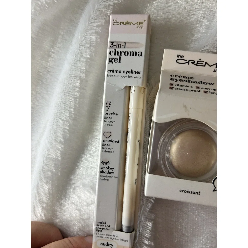 The Crème Shop Make Up Bundle. Eyeshadow, Lip Tint,‎ Eyeliner. Free shipping.